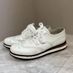 PRADA プラダ レザーシューズ ウィングチップ メダリオン 25cmのサムネイル