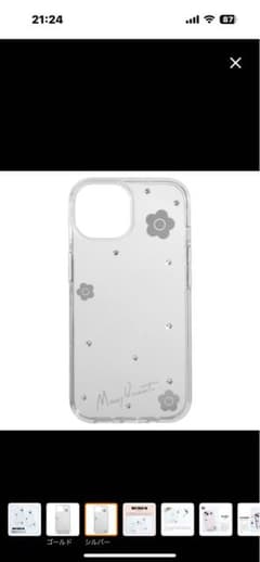 MARY QUANT iPhoneケース クリア 花柄のサムネイル
