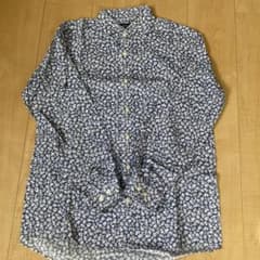 MAXIME LABEYRIE ネイビー 花柄 シャツ Mのサムネイル