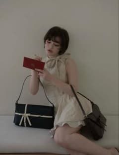 ANDMARY Daisy velour mini dress beigeのサムネイル
