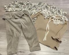 キッズ　カットソーまとめ売り　トップス２点ボトムス1点のサムネイル
