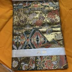 丸帯 金糸 鶴 牡丹 菊 豪華絢爛のサムネイル