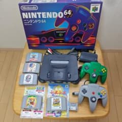 NINTENDO64 本体 コントローラー2個 ソフト5本セット 動作確認済み