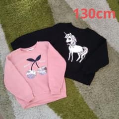 H&M裏起毛トレーナーセット130のサムネイル