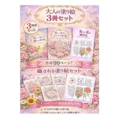 やさしい大人の塗り絵 癒しの花々《3冊セット》 - メルカリ