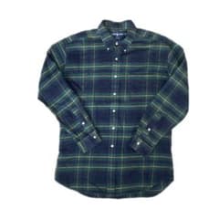 90s POLOブラックウォッチ　BIG SHIRT 長袖チェックシャツ　ネル