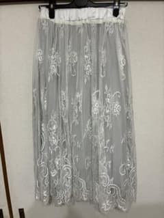 heather　レースセット　プリーツ ロングスカートのサムネイル