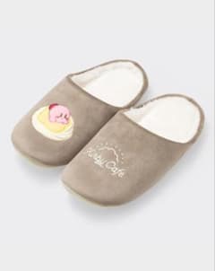 GU 커비 카페 콜라보 룸 슈즈 슬리퍼 베이지