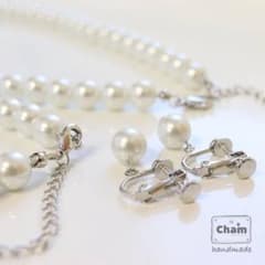 3点セット　シンプルパールネックレスのサムネイル