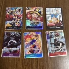 カ*ト様 ワンピースカードゲーム モンキー・D・ルフィ SR パラレル 他５枚のサムネイル