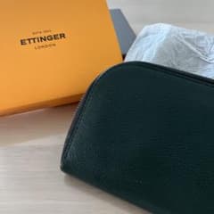 ETTINGER L字ファスナー財布 ダークグリーン 箱付のサムネイル