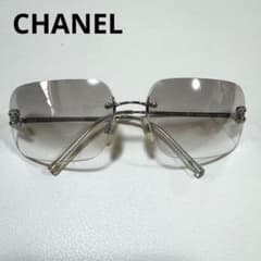 人気★シャネル★CHANEL サングラス リムレス ラインストーン ココマーク CHANEL シャネル サングラス ツーポイント ココマーク リムレス ライン