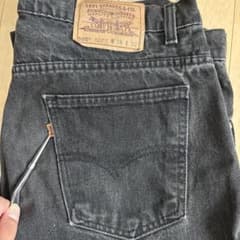 Levi's 505 オレンジタブ ブラックデニム 後染め W38のサムネイル