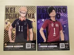 ハイキュー　プリントキャラマイド　月島　黒尾　2枚セットのサムネイル