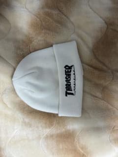 THRASHER ニット帽 ホワイトのサムネイル
