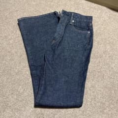 MOUSSY フレアデニムパンツ インディゴ　丈長のサムネイル