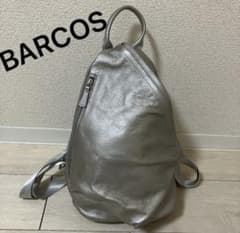 BARCOS 4way多機能牛革リュック（シルバー）★美品★のサムネイル