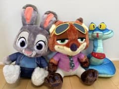 ズートピア2スーパーラージぬいぐるみ ニック&ジュディ&ゲイリー3点