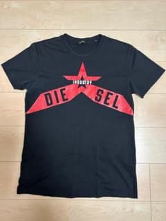 DIESEL ディーゼル　星型ロゴ Tシャツ L 黒のサムネイル