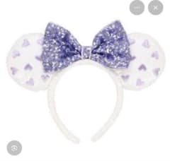 ディズニー カチューシャ ホワイト パープル ハートのサムネイル