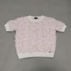 AUCEE様用)CHANEL シャネル ファンシーニット 半袖 ココマーク 34 AUCEE様用)CHANEL シャネル ファンシーニット 半袖 ココマーク 34