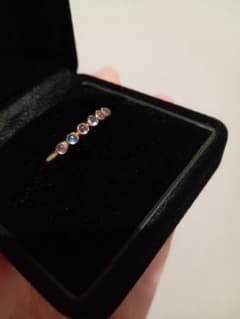 週末セールBIZOUX☆18Kロイヤルブルームーンストーンポルカリング12号 週末セールBIZOUX☆18Kロイヤルブルームーンストーンポルカリング12号