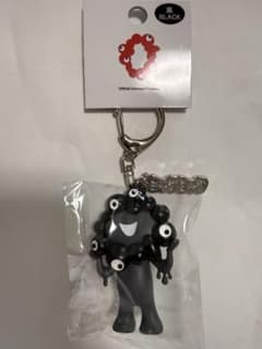 万博 ミャクミャク 立体マスコット キーホルダー 黒ミャクミャク　pvc 立体のサムネイル