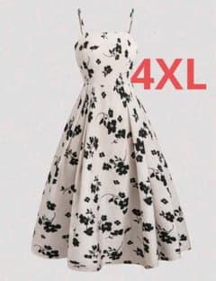 花柄キャミワンピース 4XLサイズのサムネイル