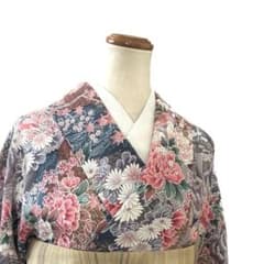 百花繚乱 小紋 半幅帯セット - メルカリ