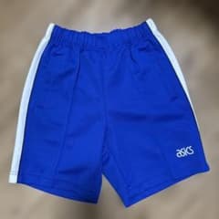 asics ハーフパンツ ブルー ロゴ刺繍のサムネイル