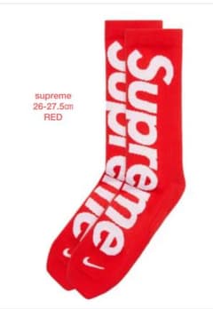 M*M様 Supreme ソックス 26-27.5cm REDのサムネイル