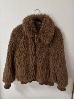 ZARA テディジャケット　ブラウンのサムネイル