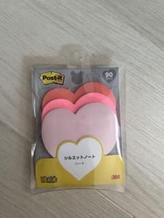 3M Post-it シルエットノート ハート 強粘着のサムネイル