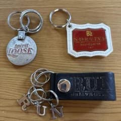 B'z BUZZ!! キーホルダー キーリング カバ革 キーカバー付き ZOO ズー メンズ 鍵 zk-029