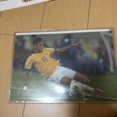 ネイマール ブラジル サイン 証明書付き ポスター 写真ワールドカップ