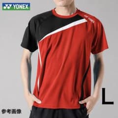YONEX ヨネックス バトミントン シャツ 赤 黒 メンズ L - メルカリ
