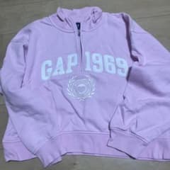 GAP 1969 ハーフジップ スウェット ピンクのサムネイル