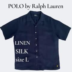 おーさん専用　Ralph Lauren 90s 　半袖　L リネン　シルク おーさん専用 Ralph Lauren 90s 半袖 L リネン シルク - メルカリ