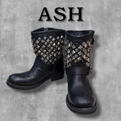ASH スタッズ／エンジニアブーツ y2k ASH スタッズ エンジニアブーツ ギャル レザー grunge - メルカリ