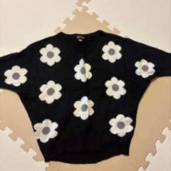 Lilty 花柄 Vネックセーター 130のサムネイル