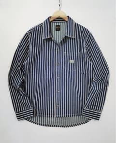 RVCA DAYSHIFT HICKORY OVERSHIRT 長袖シャツ