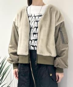 RISLEY リズレー　Vネックファーブルゾン RISLEY リズレー Vネックファーブルゾン - メルカリ