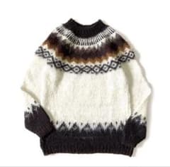 70s unknown ノルディック アルパカ ニット セーターのサムネイル