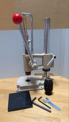 【貴重レア】ニコマ仕様ハンドプレス機＊活字・ドリルチャック付きのサムネイル