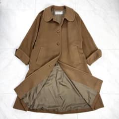 美品 イヴサンローラン 丸襟 ウール ロングコート ブラウン M m91054365384_1.jpg?1767435684