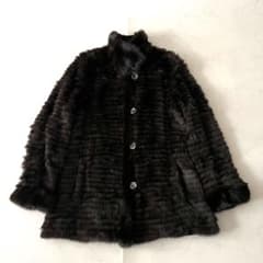 極美品 ロイヤルチエ ロシアンセーブル リバーシブル コート 毛皮 11号