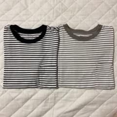 無印 M〜L ボーダーTシャツ 2枚セットのサムネイル