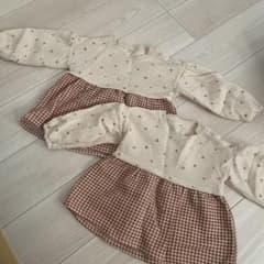 さくらんぼ　長袖チュニック　姉妹お揃いのサムネイル