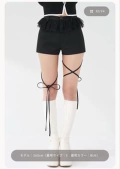 Darich レースドッキングリボンショートパンツ ブラック Sのサムネイル