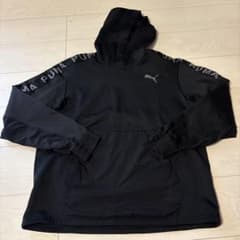 PUMA プーマ キッズ パーカー ブラック Mのサムネイル
